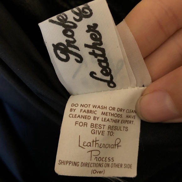 Vintage 100% Genuine Leather Embroidered Gino Di Giorgio Long Unisex Jacket - Picture 4 of 5